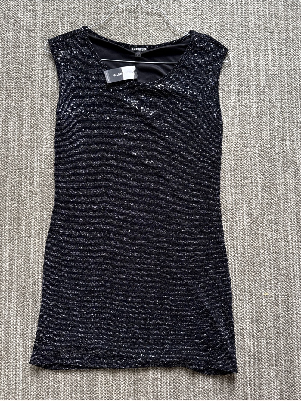 Express Black Sparkly Dress